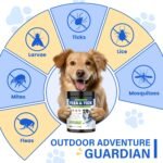 Flea and Tick Protection for Dogs-200 Natural Soft Chewable Fleas Ticks Pests Defense Supplement Supports Skin Coat Immune Health-Daily Oral Flea Tick Treatment All Breeds Ages-Chicken - Image 3
