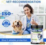 Flea and Tick Protection for Dogs-200 Natural Soft Chewable Fleas Ticks Pests Defense Supplement Supports Skin Coat Immune Health-Daily Oral Flea Tick Treatment All Breeds Ages-Chicken - Image 6