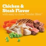 Pedigree Tender Bites Small Dogs Dry Dog Food, Chicken & Steak, 14 lb - Image 4