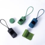 SLSON 3Pack Dog Poop Bag Holder for Leash Lightweight Pet Waste Bag Dispenser with Leash Attachment Portable Plastic Doggie Poop Bag Dispensers,Blue Green Black - Image 4