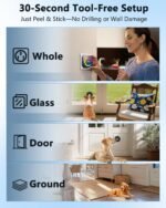 Dog Door Bell for Potty Training to Go Outside, Wireless Doggie Doorbell for Dogs, Puppy Training Bell with Touch Button, IP65 Waterproof, 1000ft Range, 55 Chimes & Adjustable Volume (2 Buttons) - Image 6