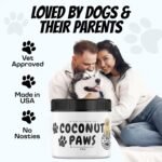 Coconut Essentials Coconut Paws - Dog Skin and Coat, Itching Relief, Hot Spot Treatment, Hair Loss, Cracked Paws, Elbows, Dry Nose | w/Organic Coconut Oil, Olive & Sunflower Oils | Vet Recommended 4oz - Image 3