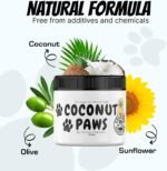 Coconut Essentials Coconut Paws - Dog Skin and Coat, Itching Relief, Hot Spot Treatment, Hair Loss, Cracked Paws, Elbows, Dry Nose | w/Organic Coconut Oil, Olive & Sunflower Oils | Vet Recommended 4oz - Image 4