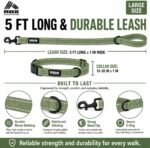 RBX Dog Collar and Leash Set for Large Dogs, Complete Collar Walk Kit with 5 ft Leash, Adjustable Collar, Poop Bag Dispenser and Waste Bags, Reflective Detail, Large Pet Walking Set - Image 5