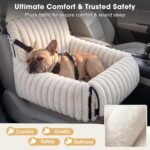 MIXJOY 6-in-1 Dog Car Seat for Small/Medium Dogs up to 23 lbs, Beige - Image 3