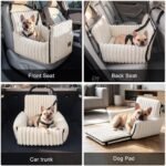 MIXJOY 6-in-1 Dog Car Seat for Small/Medium Dogs up to 23 lbs, Beige - Image 4
