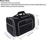TSA Airline Approved Large Pet Travel Carrier,4 Sides Expandable with 2 Mesh Pockets,3 Entry, Soft Sided Collapsible Dog Carrier for 2 Cats,Kittens,Puppies,Dog, X-Large, Black & White - Image 3
