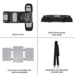 TSA Airline Approved Large Pet Travel Carrier,4 Sides Expandable with 2 Mesh Pockets,3 Entry, Soft Sided Collapsible Dog Carrier for 2 Cats,Kittens,Puppies,Dog, X-Large, Black & White - Image 8