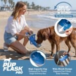 PupFlask Pro Portable Insulated Dog Water Bottle, Stainless Steel Bowl - Image 3