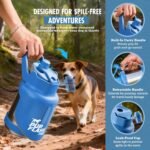 PupFlask Pro Portable Insulated Dog Water Bottle, Stainless Steel Bowl - Image 6