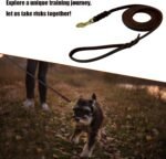 LWBMG Long Leather Dog Leash 15ft, Heavy Duty Dog Leash, Strong Sturdy Genuine Leather Braided Dog Leash, Soft and Comfortable Leather Leash for Medium and Small Dogs Training - Image 5
