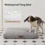 Sytopia Indestructible Dog Bed 42" XL, Chew Proof Dog Bed, Orthopedic Waterproof Pet Bed, Chew-Resistant Dog beds Large Sized Dog 90 lbs, Washable Indoor & Outdoor Dog pad, Light Grey - Image 3