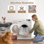 EHEYCIGA Washable XL Dog Beds Large Sized Dog, 41x27 Inch Pet Bed, Grey - Image 5