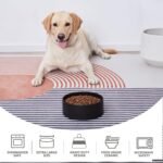 6'' Ceramic Dog Bowl - 30Oz Classic Dogs Food & Water Bowl for Small and Medium Breed Dogs, Heavy Duty Non-Slip Dog Dishes, Food Grade Stoneware Pet Bowl, Dishwasher & Microwave Safe, Black - Image 4