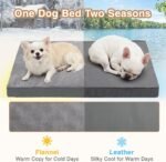 Waterproof Small Dog Bed Crate Pad 24", Washable Puppy Bed Orthopedic Gray - Image 5