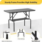 ROOMTEC 46 Inch Dog Grooming Table,Foldable Pet Grooming Tables at Home with Adjustable Arm,Nooses, Mesh Tray - Image 4
