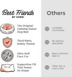 Best Friends by Sheri Original Calming Donut Dog Bed, Gray, Small, 23" - Image 6