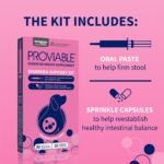 Nutramax Proviable Digestive Health Supplement Kit with Multi-Strain Probiotics and Prebiotics for Medium to Large Dogs - with 7 Strains of Bacteria, 30 mL Paste and 10 Capsules - Image 4