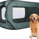36 Inch Foldable Dog Kennel for Medium Dogs, Portable Waterproof Pop-Up Pet Crate, Indoor Outdoor Travel Car Seat Kennel (Green)