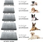 NUPIDA Waterproof Small Dog Bed for Crate with Washable Cover, 23x17, Grey - Image 9