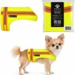 Reflective Dog Vest. High Visibility Yellow Safety Vest for Outdoors. Safeguard Your Dog with Easy to wear Adjustable and Breathable Reflective Gear for Toy or Tiny Breeds (2X-Small)