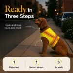 Reflective Dog Vest. High Visibility Yellow Safety Vest for Outdoors. Safeguard Your Dog with Easy to wear Adjustable and Breathable Reflective Gear for Toy or Tiny Breeds (2X-Small) - Image 8