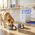No-tip Stainless Steel Dog Bowls, 34oz, 2-Pack - Image 5