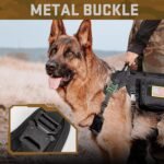 Forestpaw Tactical Dog Harness for Medium Dogs,Service Dog Vest,M,Black - Image 5
