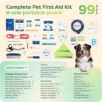 KeepGoing Pet First Aid Kit for Dogs & Cats, 99 Pc. Travel Emergency Kit - Image 4