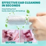 MEDUWEDU Ear Cleaner Finger Wipes 60 Counts, Dog Ear Cleaner, Grooming Kit Care for Dogs and Cats, Soft & Easy Otic Cleaning Pads, Remove Wax, Dirt & Stop Smelly, Itchy, Non-Irritating, Unscented - Image 4