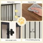 Hzuaneri 39.3" L Dog Crate Furniture Indoor Dog Kennel with Barn Door - Image 6