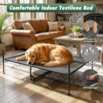 Pawaboo 47" XL Dog House Outdoor Weatherproof, with Breathable Mesh Windows - Image 4