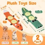 2-Pack Aggressive Chewer Toy, Squeaker & Puzzle, No Stuffing - Image 2