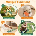 2-Pack Aggressive Chewer Toy, Squeaker & Puzzle, No Stuffing - Image 5