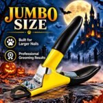 Resco Guillotine Style Dog Nail Clippers for Large Dogs and Cats, Yellow - Image 4