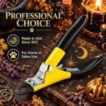 Resco Guillotine Style Dog Nail Clippers for Large Dogs and Cats, Yellow - Image 6