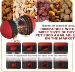 BSISUERM Dog Food Puzzle Toy Adjustable Treat Dispensing Food Dispenser Slow Feeder Bowls Puppy Enrichment Toy Ball Dog Interactive Chase Training Toys for Small Medium Large Dogs - Image 3
