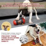 BSISUERM Dog Food Puzzle Toy Adjustable Treat Dispensing Food Dispenser Slow Feeder Bowls Puppy Enrichment Toy Ball Dog Interactive Chase Training Toys for Small Medium Large Dogs - Image 5