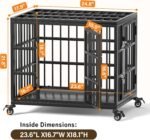 VERIFURTY 24" Heavy Duty Dog Crate for Small Dogs, Metal Kennel Indoor - Image 7