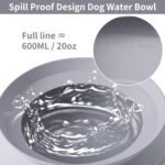 SLSON Spill Proof Dog Water Bowl for Cars,Collapsible No Splash Dog Travel Bowls Integrated Molding Portable Pet Bowl for Vehicle Road Trip Truck,RV,SUV,Boat Accessories (Cold Grey) - Image 4