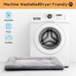 Dog Crate Pad Washable Dog Bed for Crate Extra Large Cozy Mat 48-Inch Gray - Image 5
