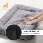 Dog Crate Pad Washable Dog Bed for Crate Extra Large Cozy Mat 48-Inch Gray - Image 6