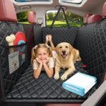 URPOWER Hard Bottom Dog Car Seat Cover for Back Seat, Waterproof Hammock