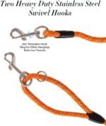 Long Dog Leash for Dog Training 10FT 16FT/30FT/50FT/100FT, Reflective Threads Rope Dog Leash, Heavy Duty Dog Lead for Large Medium Small Dogs Walking Playing, Camping, or Yard - Image 4