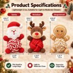Christmas Dog Squeak Toys, Interactive Dog Toys for Aggressive Chewers - Image 5