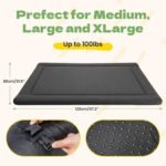 Outdoor Travel Dog Bed, XL Large Pet Bed Mat, Gray, 47.2 x 31.5 Inches - Image 3