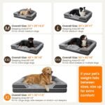 Orthopedic Dog Bed for Giant&Multiple Dogs, 53x42 XXXL Extra Large Dog Bed - Image 7