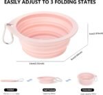 3 Pack Collapsible Dog Bowls,Portable Silicone Travel Dog Water Bowl - Image 8