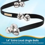 PAWBEE Dog Door Bells for Potty Training, Adjustable, 7 Extra-Loud Potty Jingle Bells for Large and Small Dogs, Set of 2 - Image 4