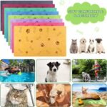 Chumia 8 Pcs Dog Towel for Drying, 18 x 28 Inch, Dog Paw and Bone, Colorful - Image 4
